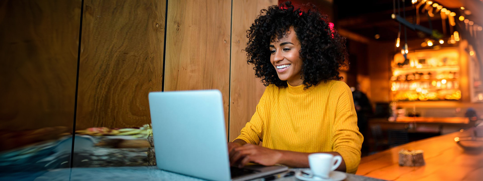 woman using laptop